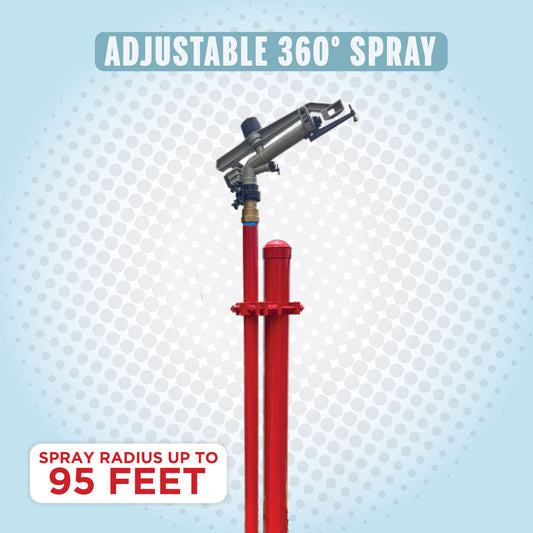 Stationary Exposure Defender with Foundation Post