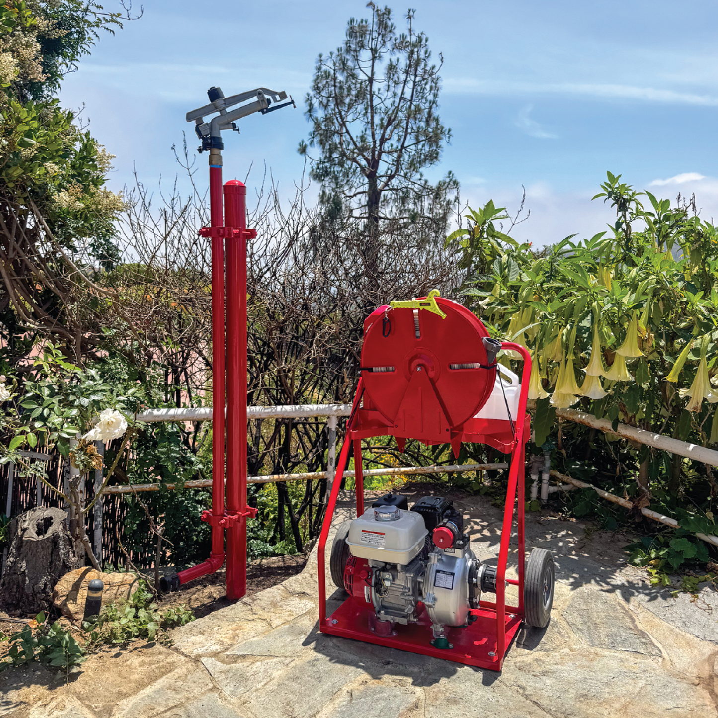 Stationary Exposure Defender with Foundation Post