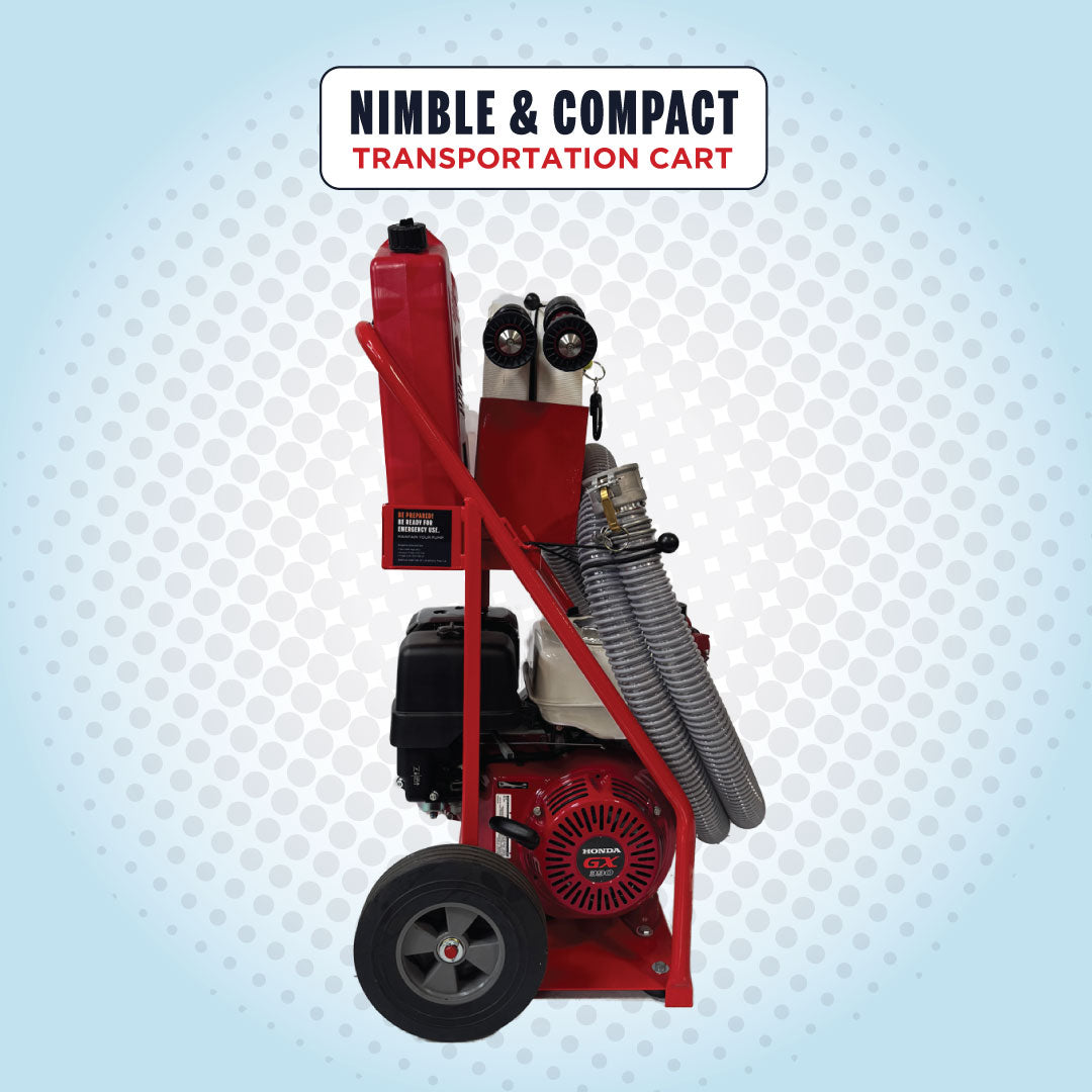 Dual Discharge Urban Wildfire Defense Cart XL with Honda GX390 Engine